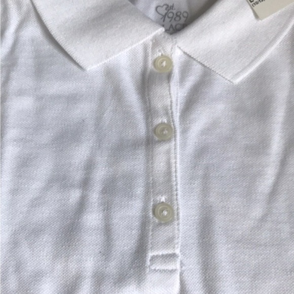 White polo long sleeve children’s place size 10-12 uniform top NWT - Picture 6 of 7